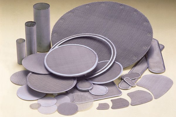 A selection of metal mesh filters