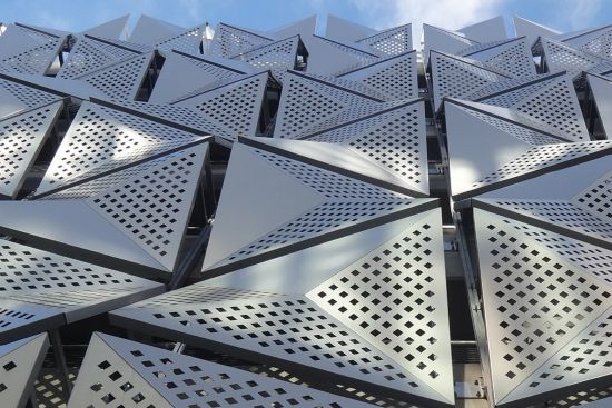 Locker Architectural façade cladding installed at Leeds University MSCP