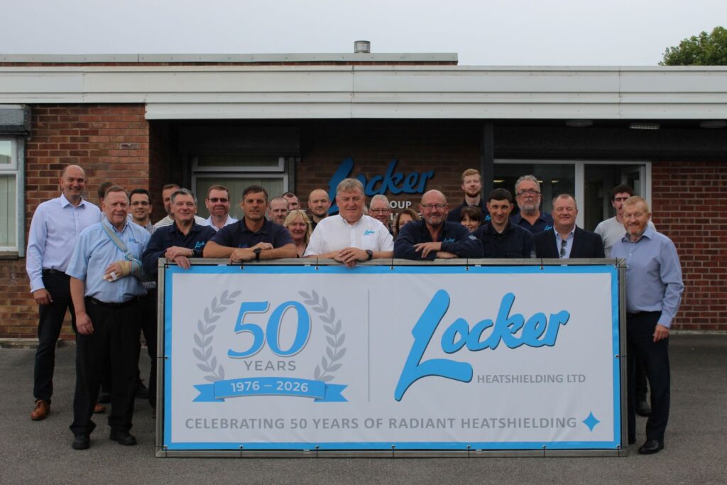 Locker Radiant Heatshielding staff celebrating it's 50th anniversary