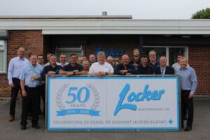 Locker Radiant Heatshielding staff celebrating it's 50th anniversary