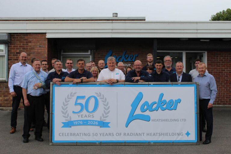 Locker Radiant Heatshielding staff celebrating it's 50th anniversary
