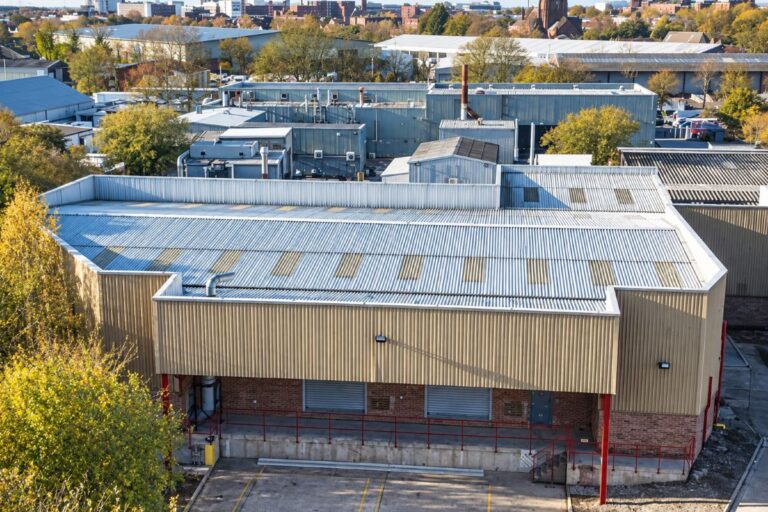 An aerial view of Locker's new facility
